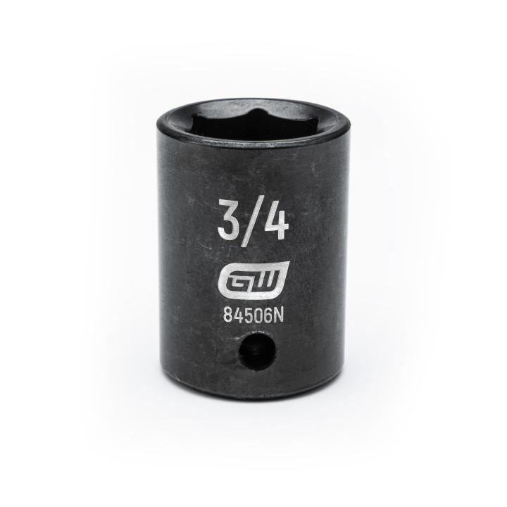 1/2" Drive 6 Point Standard Impact SAE Socket 3/4"