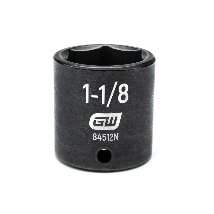 1/2" Drive 6 Point Standard Impact SAE Socket 1-1/8"