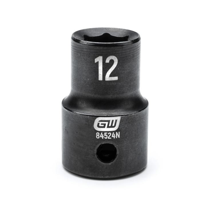 1/2" Drive 6 Point Standard Impact Metric Socket 12mm