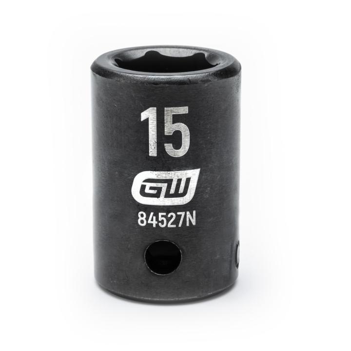 1/2" Drive 6 Point Standard Impact Metric Socket 15mm