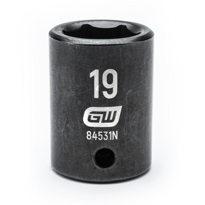 1/2" Drive 6 Point Standard Impact Metric Socket 19mm