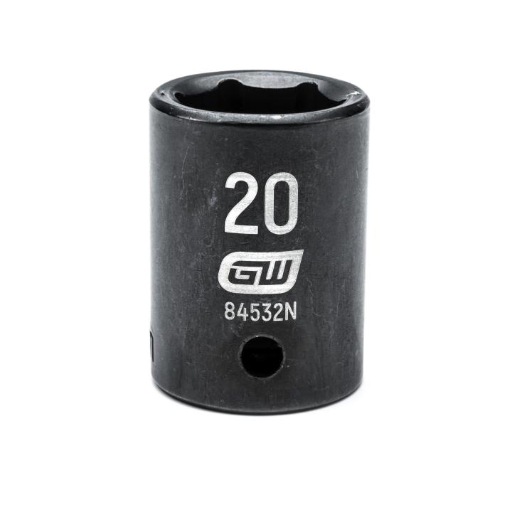 1/2" Drive 6 Point Standard Impact Metric Socket 20mm