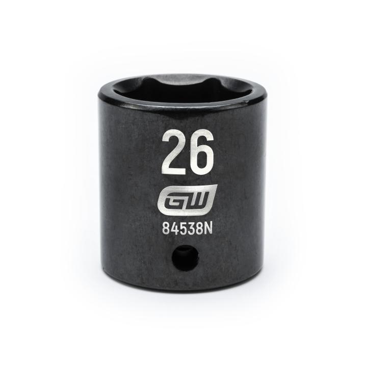 1/2" Drive 6 Point Standard Impact Metric Socket 26mm