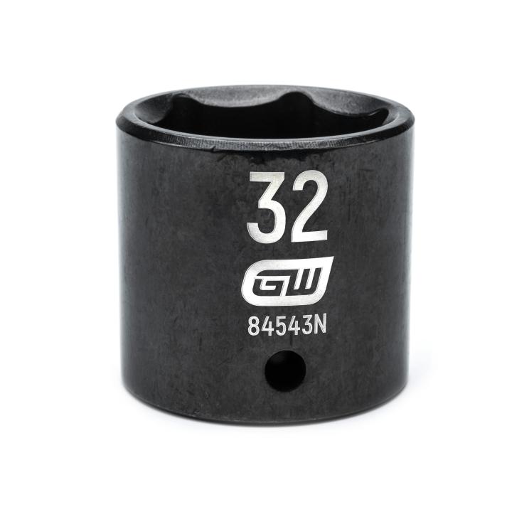 1/2" Drive 6 Point Standard Impact Metric Socket 32mm