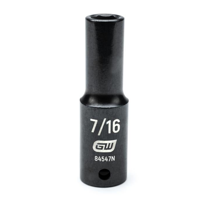 1/2" Drive 6 Point Deep Impact SAE Socket 7/16"