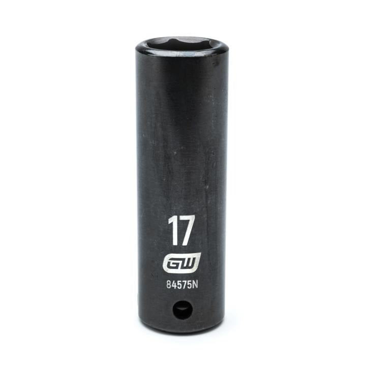 1/2" Drive 6 Point Deep Impact Metric Socket 17mm