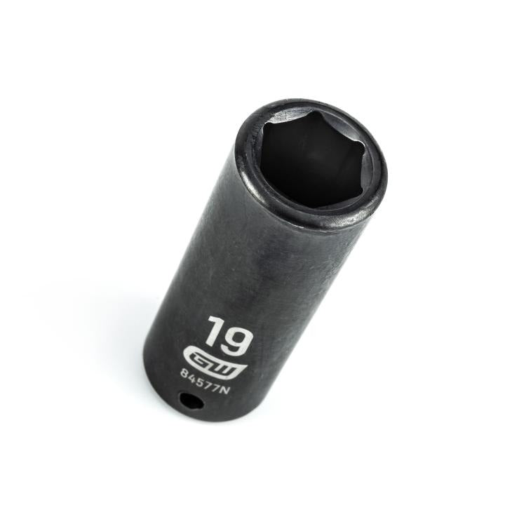 1/2" Drive 6 Point Deep Impact Metric Socket 19mm