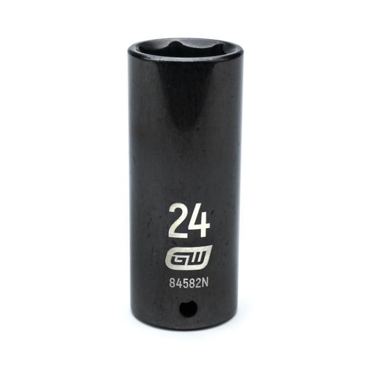 1/2" Drive 6 Point Deep Impact Metric Socket 24mm
