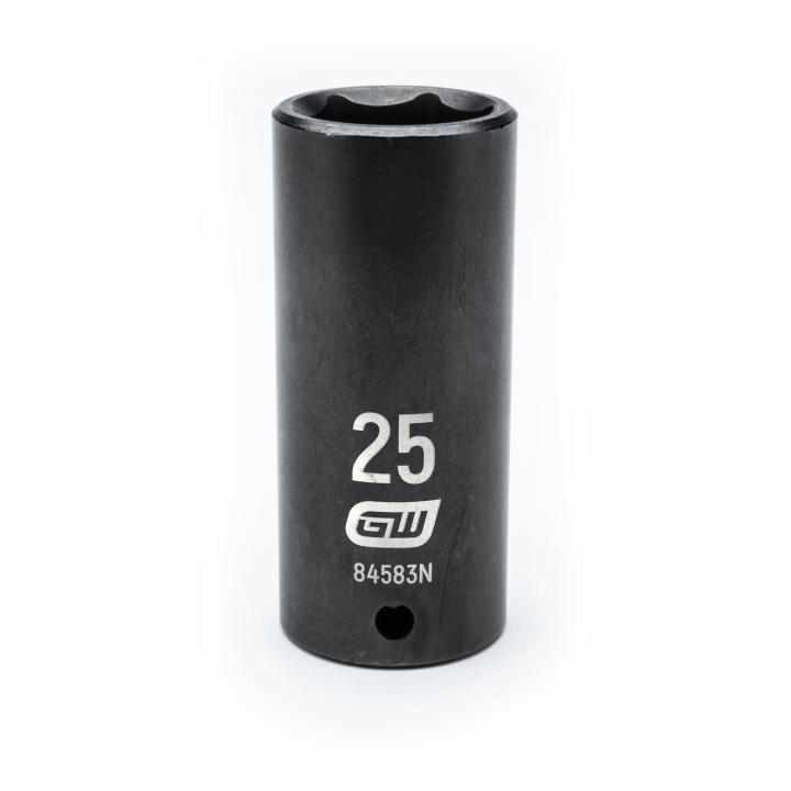 1/2" Drive 6 Point Deep Impact Metric Socket 25mm
