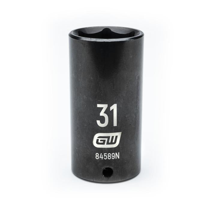 1/2" Drive 6 Point Deep Impact Metric Socket 31mm