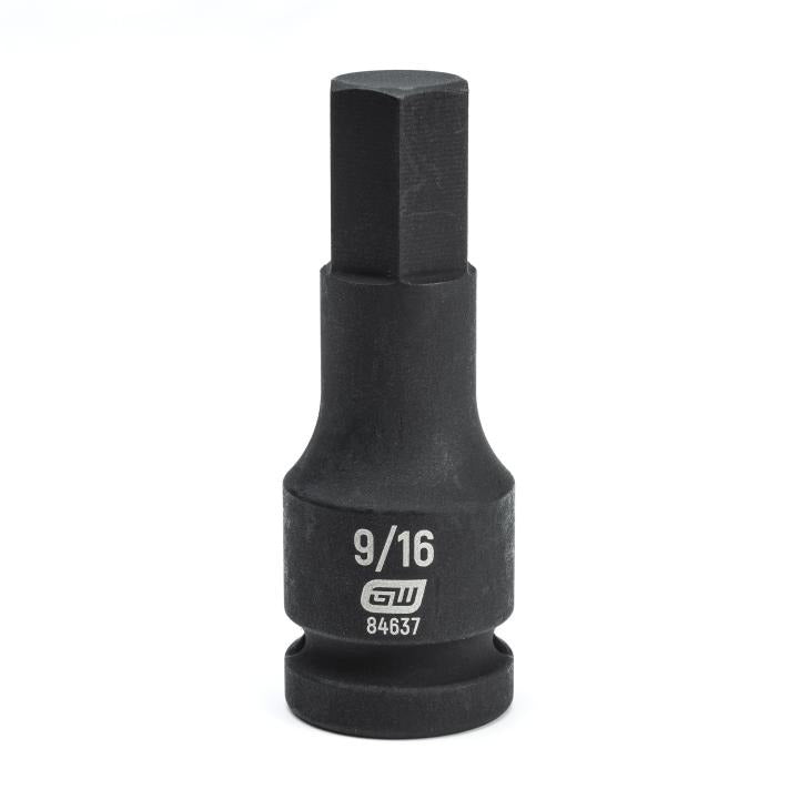 1/2" Drive Hex Bit Impact SAE Socket 9/16"