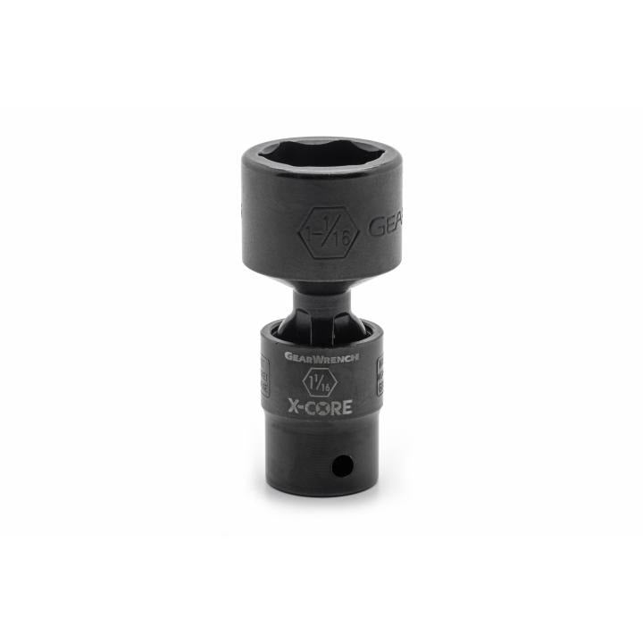 1/2" Drive 6 Point Standard X-Core™ Pinless Impact Universal SAE Socket 1-1/16"