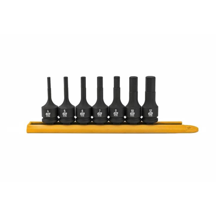 7 Piece 3/8" Drive Hex Bit Impact Metric Socket Set