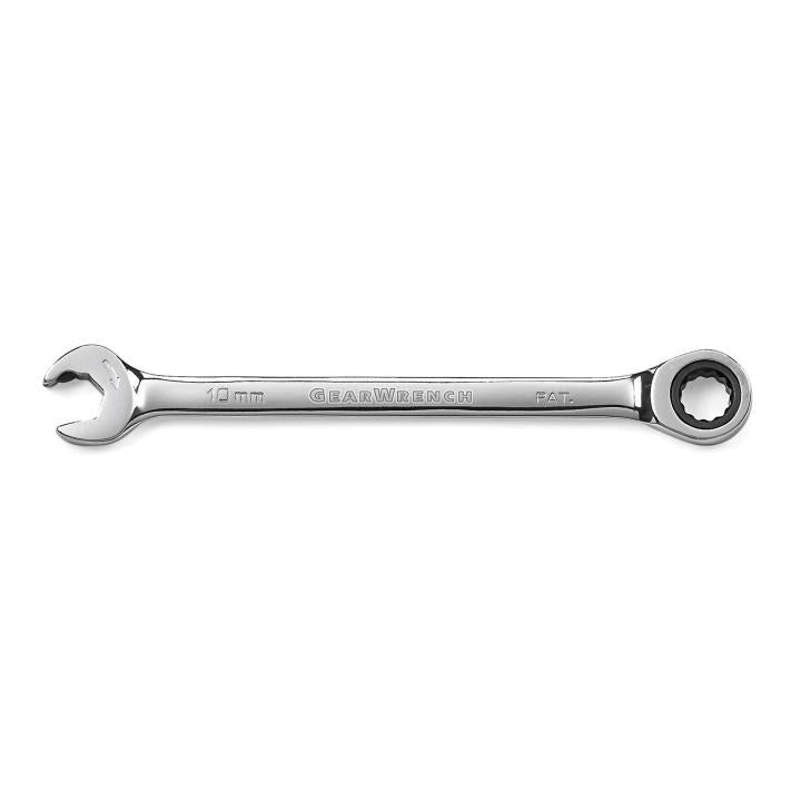 10mm 72-Tooth 12 Point Open End Ratcheting Combination Wrench