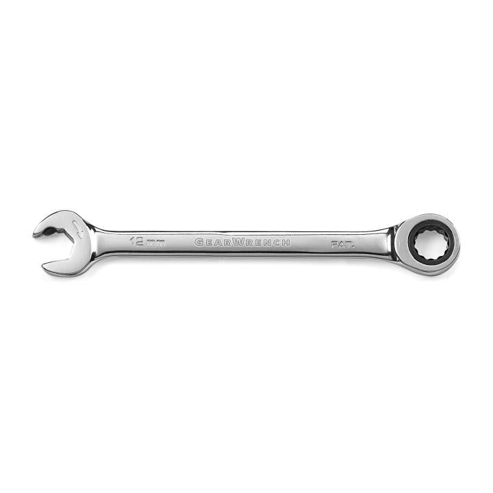 12mm 72-Tooth 12 Point Open End Ratcheting Combination Wrench