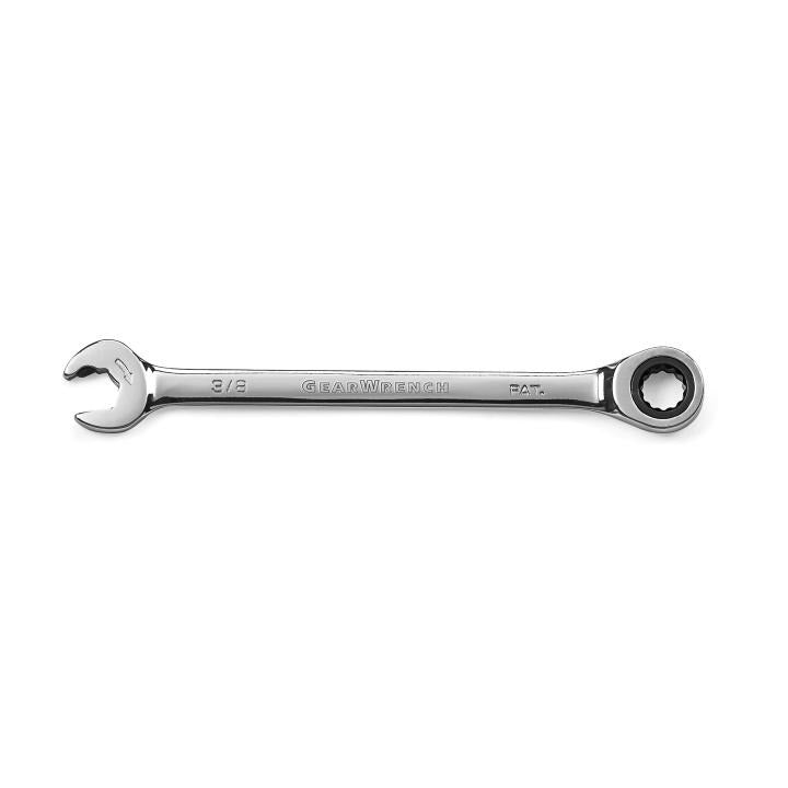 3/8" 72-Tooth 12 Point Open End Ratcheting Combination Wrench
