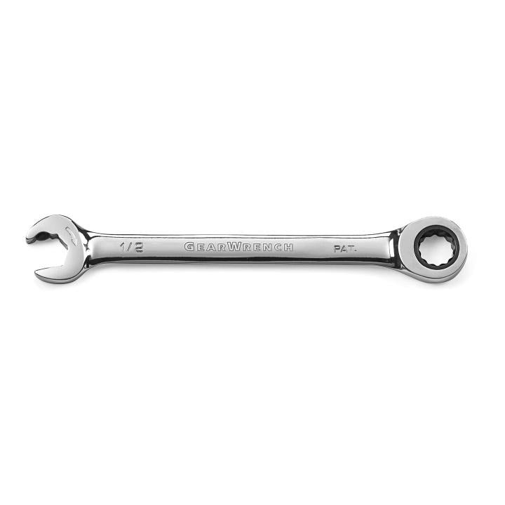 1/2" 72-Tooth 12 Point Open End Ratcheting Combination Wrench