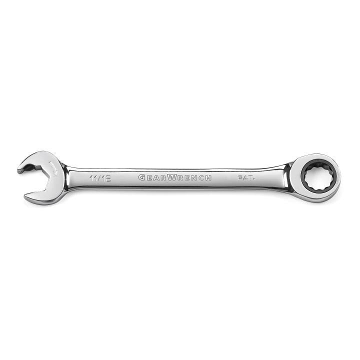 11/16" 72-Tooth 12 Point Open End Ratcheting Combination Wrench