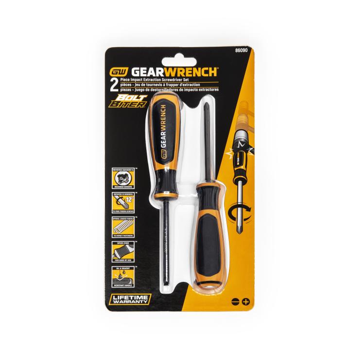 2 Piece Bolt Biter™ Dual Material Extraction Screwdriver Set