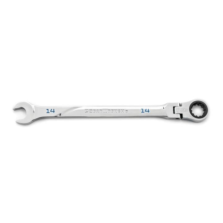 14mm 120XP™ Universal Spline XL Flex Head Ratcheting Combination Wrench