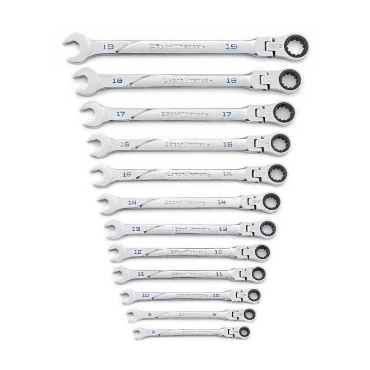 12 Piece 120XP™ Universal Spline XL Flex Head Ratcheting Combination Metric Wrench Set
