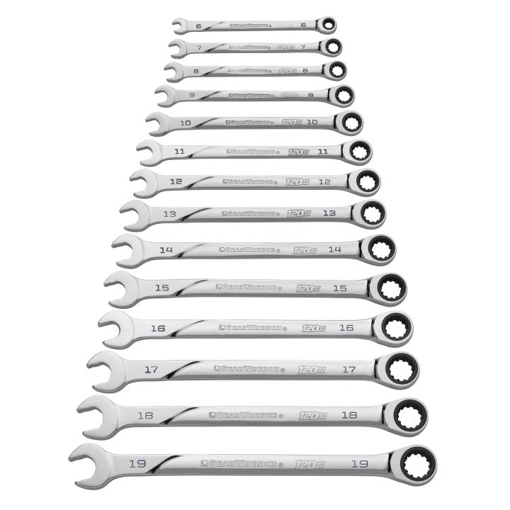 14 Piece 120XP™ Universal Spline XL Ratcheting Combination Metric Wrench Set