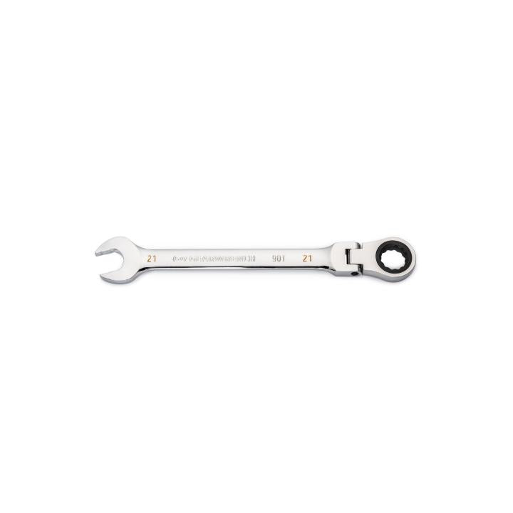 21mm 90-Tooth 12 Point Flex Head Ratcheting Combination Wrench