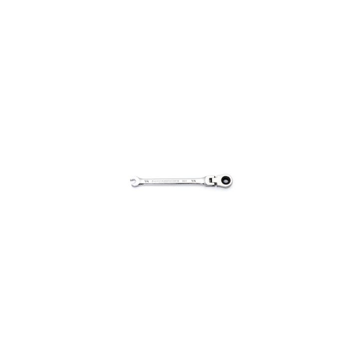 1/4" 90-Tooth 12 Point Flex Head Ratcheting Combination Wrench