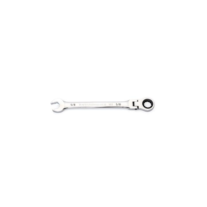 5/8" 90-Tooth 12 Point Flex Head Ratcheting Combination Wrench