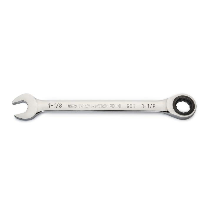 1-1/8" 90-Tooth 12 Point Ratcheting Combination Wrench