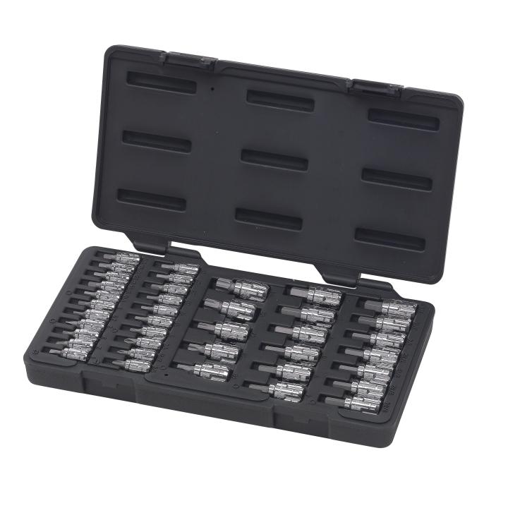 39 Piece 1/4" & 3/8" Drive Pass-Thru™ Standard Hex/Slotted/Phillips®/Torx® Bit SAE/Metric Socket Set