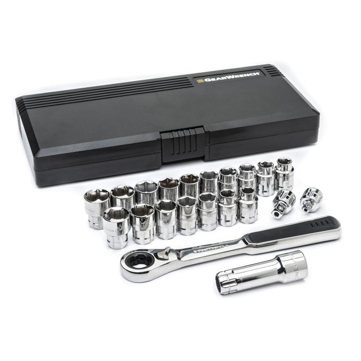 21 Piece 3/8" Drive Pass-Thru™ 6 Point SAE/Metric Tool Set