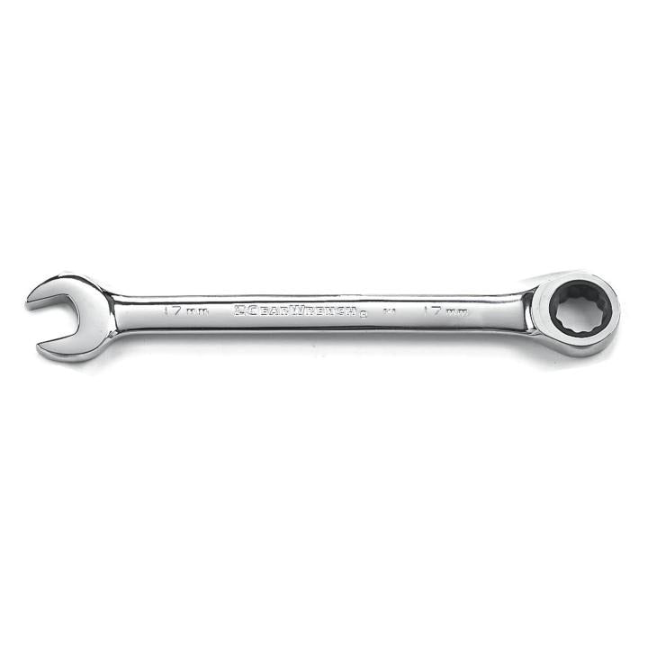 17mm 72-Tooth 12 Point Ratcheting Combination Wrench