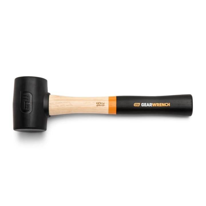 16 oz. Rubber Mallet with Hickory Handle