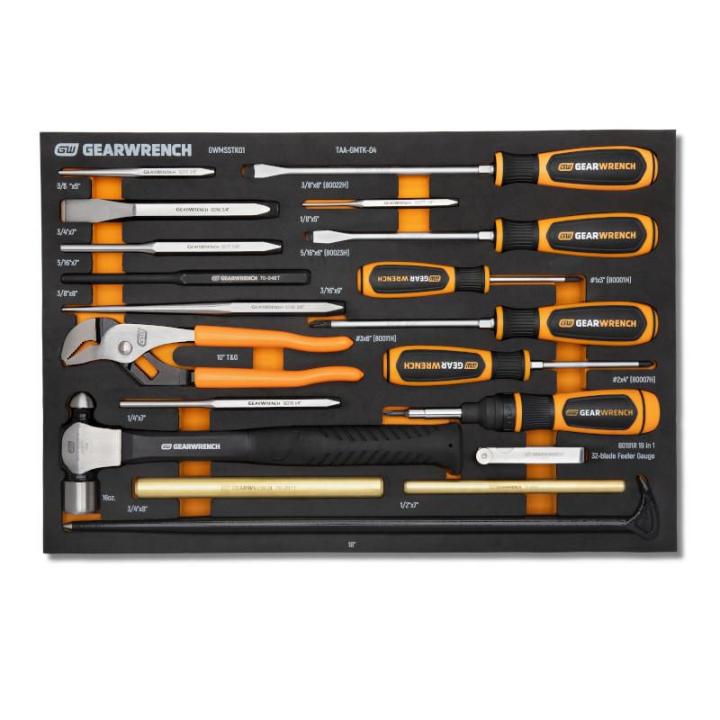 27 Piece Striking Tools & Screwdriver Set in Foam Storage Tray