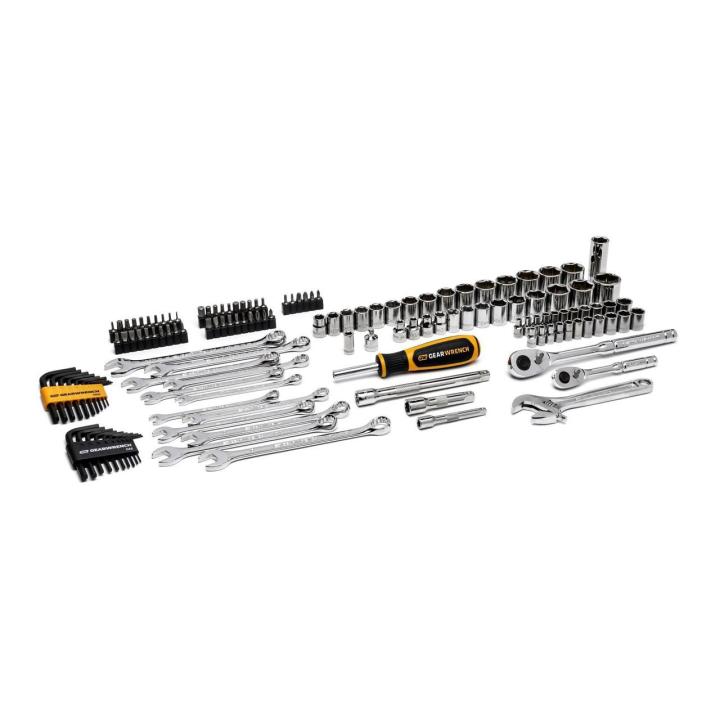 138 Piece 1/4" & 3/8" Drive 72-Tooth 6 Point Professional Tool Set