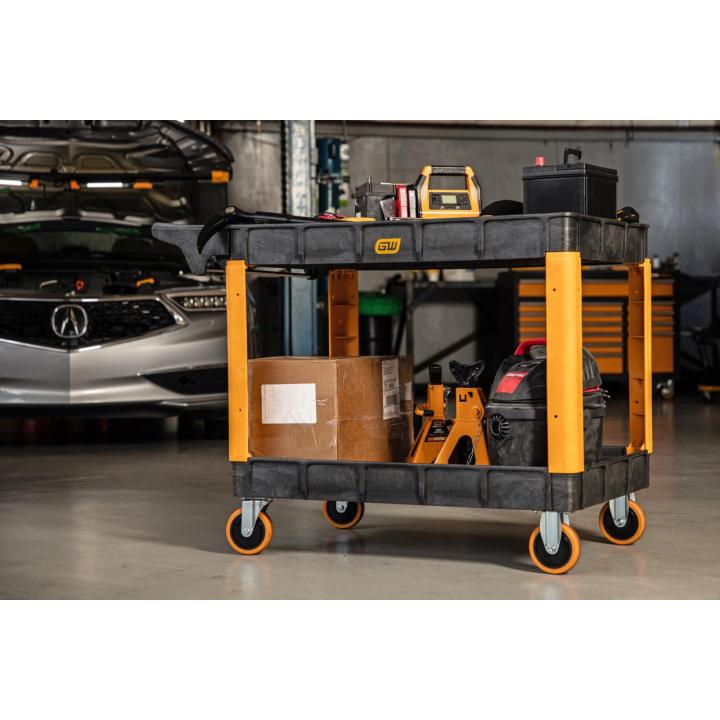 46" 2-Shelf Heavy Duty Utility Cart