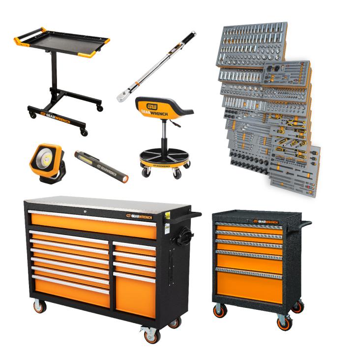 1024 Piece MEGAMOD Master Mechanics Tool Set in Premium Modular Foam Trays with Tool Storage