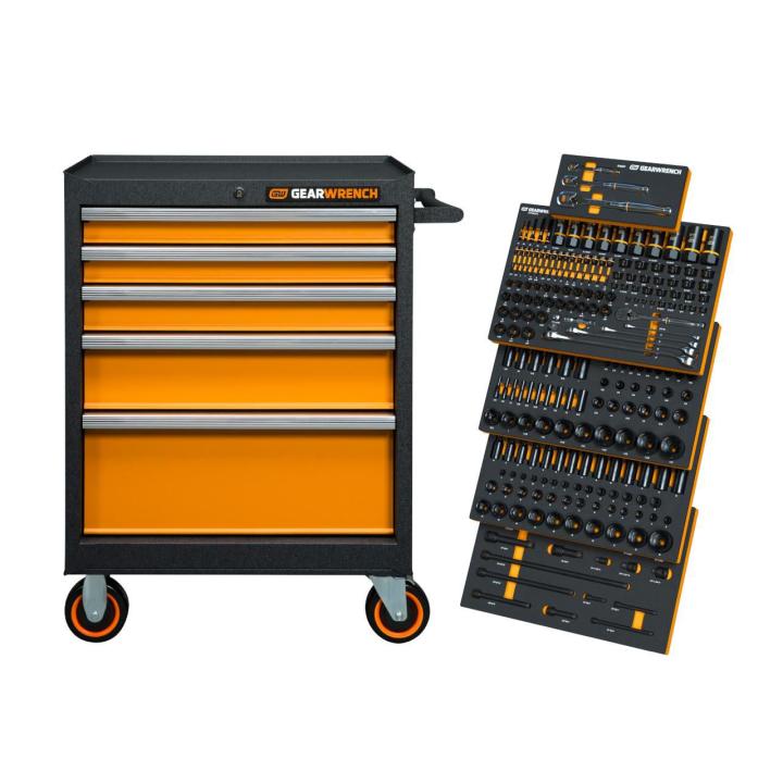 247 Piece MEGAMOD Mechanics Tool Set in Modular Foam Trays with Storage Unit