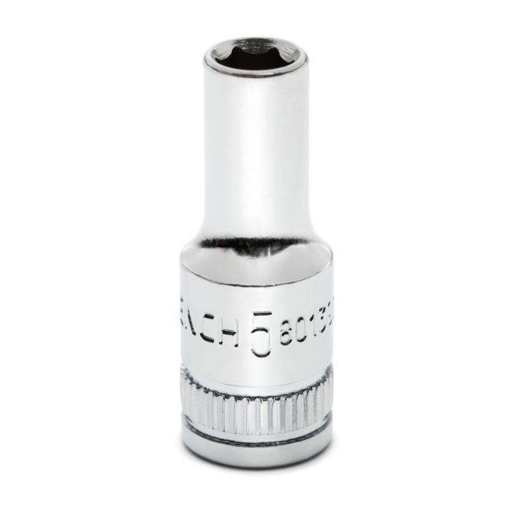 1/4" Drive 6 Point Mid Length Metric Socket 5mm