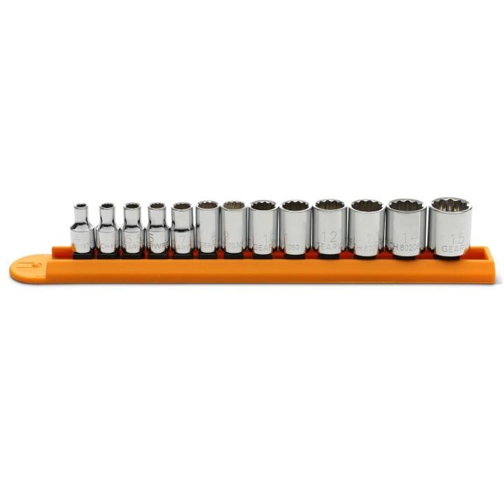 13 Piece 1/4" Drive 12 Point Standard Metric Socket Set