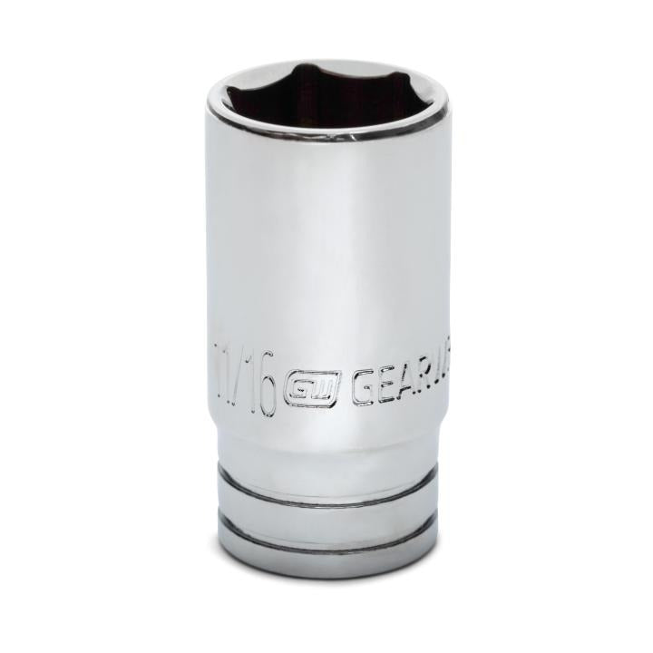 3/8" Drive 6 Point Mid Length SAE Socket 11/16"