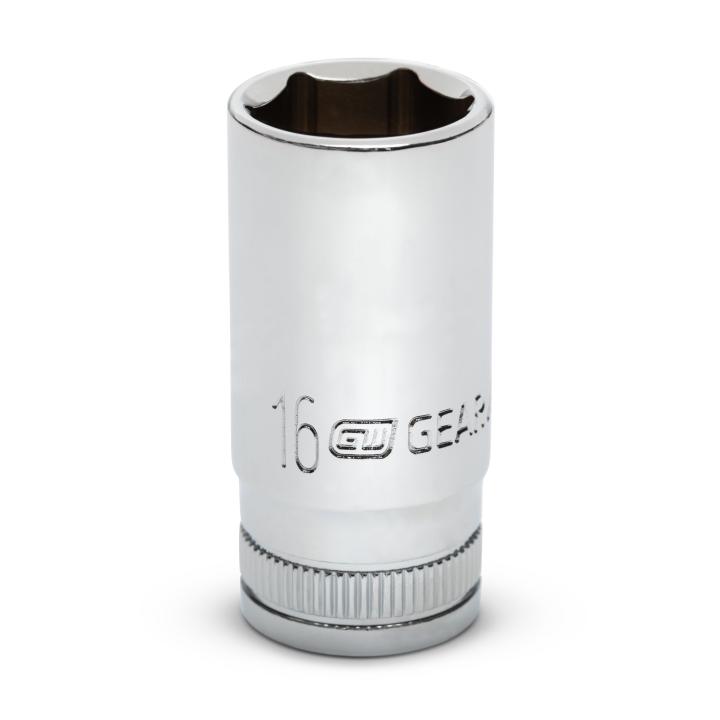 3/8" Drive 6 Point Mid Length Metric Socket 16mm
