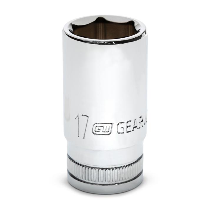 3/8" Drive 6 Point Mid Length Metric Socket 17mm