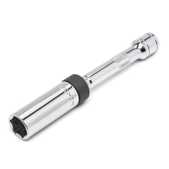 3/8" Drive 6 Point 5/8" Magnetic Swivel Spark Plug Socket 6"
