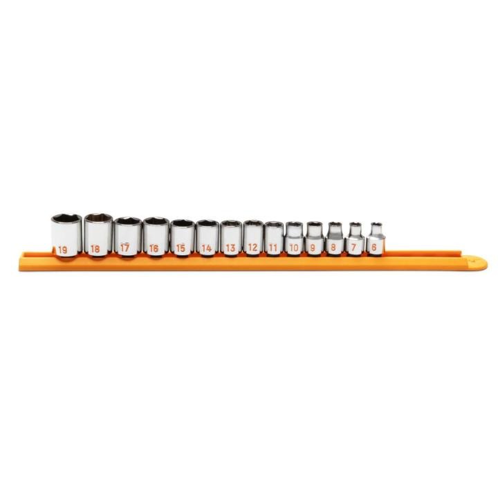 14 Piece 3/8" Drive 6 Point Metric Hi-Viz Socket Set
