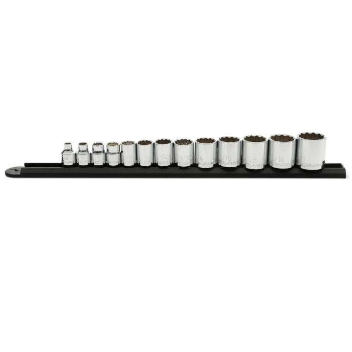 13 Piece 3/8" Drive 12 Point Standard SAE Socket Set