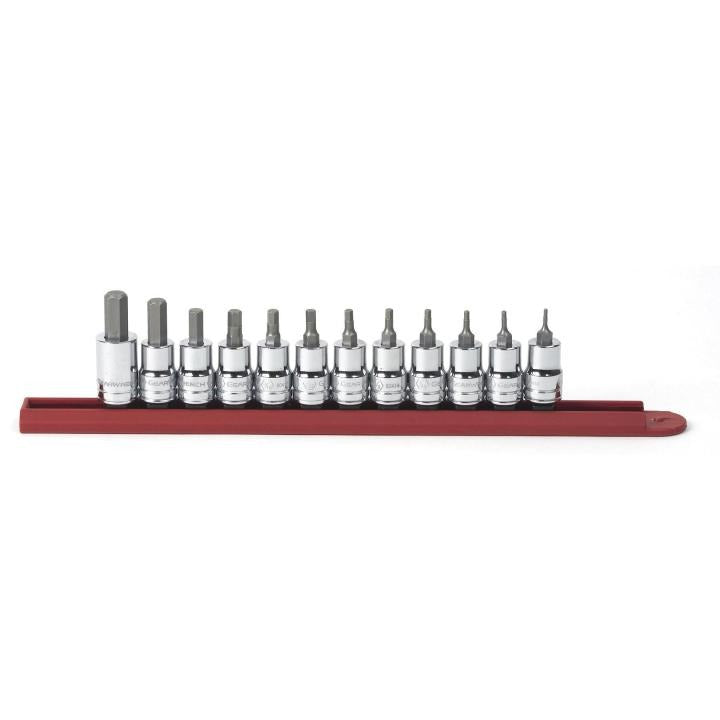 12 Piece 3/8" Drive Hex Bit SAE Socket Set