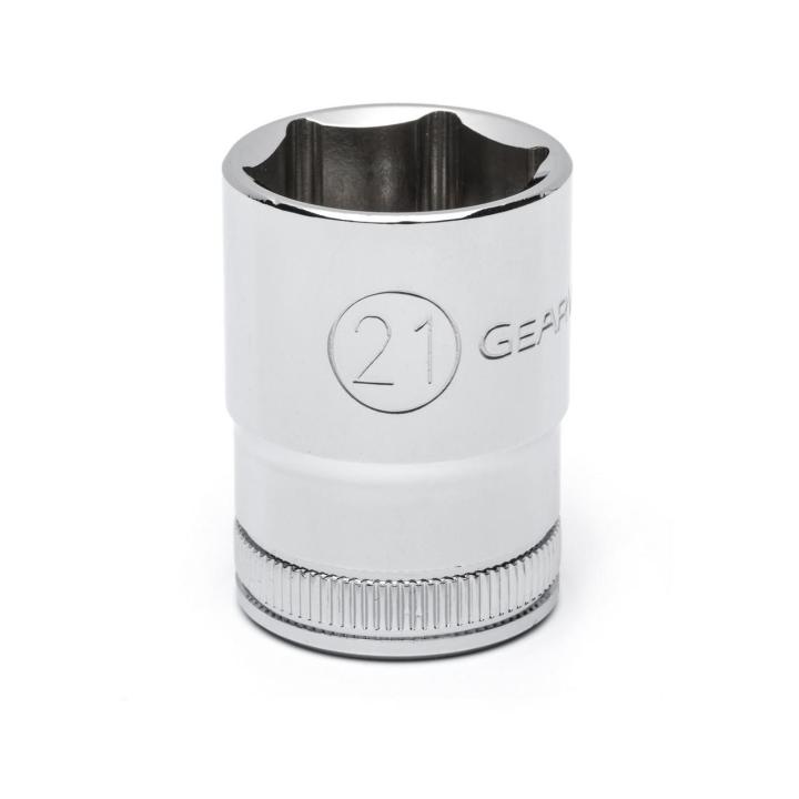 1/2" Drive 6 Point Standard Metric Socket 21mm