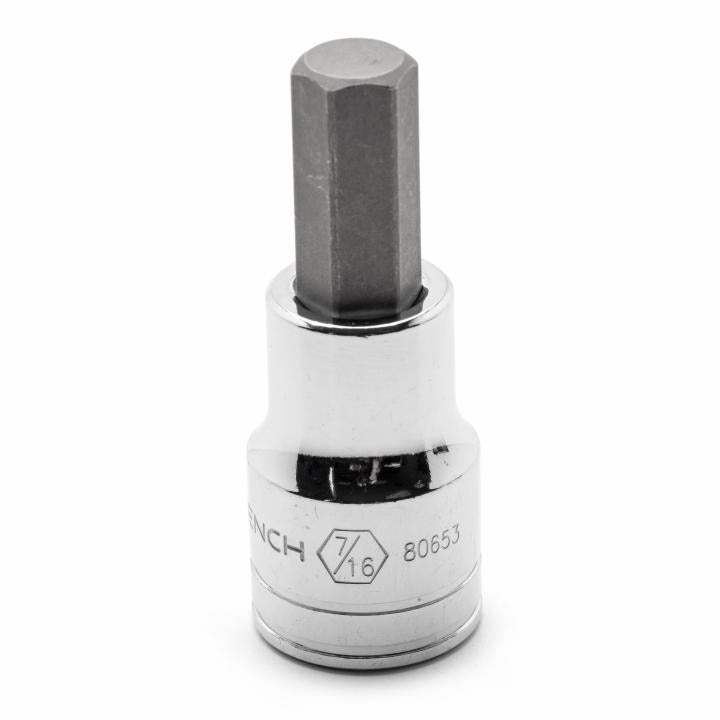 1/2" Drive Hex Bit SAE Socket 7/16"